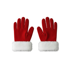 Red Santa Claus Gloves