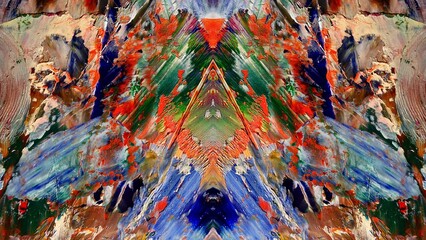 Abstract art background . Hand painting artwork on canvas .