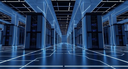 Illuminated Server Racks and Network Visualization