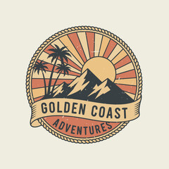 Retro Sun Vintage Badge.svg