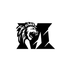 Lion Letter M Logo.eps