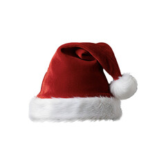 Red Santa Hat with White Fur

