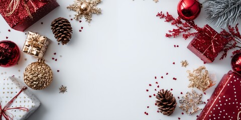 White background with a red box in the middle