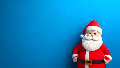 santa claus with gift box