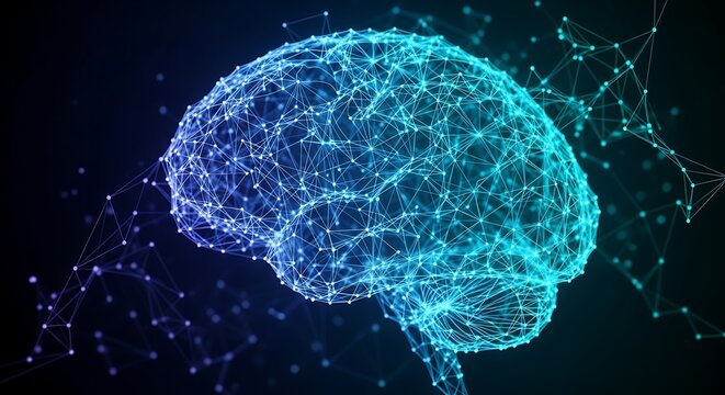 Unlock human potential with this modern brain network design for science, medicine, technology, and innovation projects that need a futuristic, connected feel