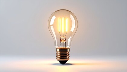 Warm Light Bulbs in a Modern Minimalist Space"
