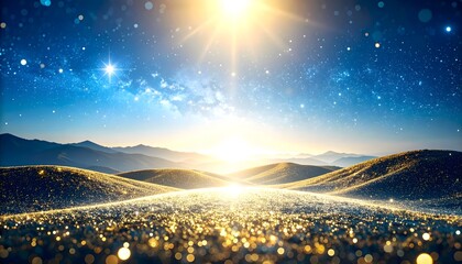 sunrise over the mountains