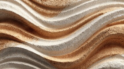 Rippled sand texture with warm top down sunlight creating light and shadow pattern for high quality design stock market