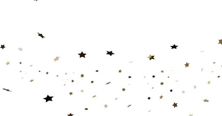 Obraz premium Gold and Black Star Confetti Background