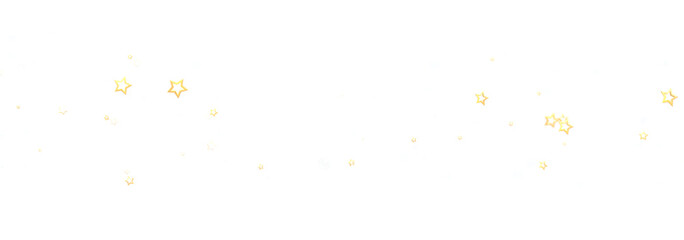 Beautiful image of gold stars scattered on a white background, perfect for festive designs.
