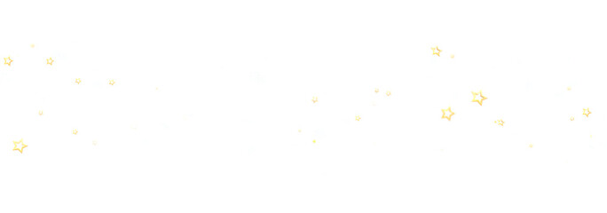 Sparkling gold stars scattered on a white background. Perfect for festive designs.