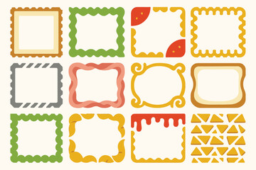 Sandwich Inspired Decorative Frames with Fun Shapes and Colors