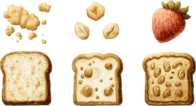 Fourfold Bread Crumb Toast Adventure: A Whimsical Gastronomic Journey through Bready Delights