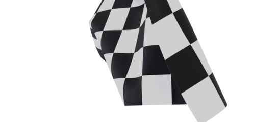 High-res image of a checkered flag, perfect for racing, sports, and competition themes.