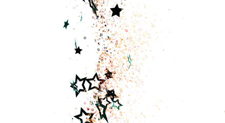 Elegant abstract artwork of stars, ideal for celebrations, events, and festive designs. Perfect for adding a touch of magic and sparkle to any p