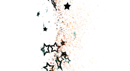 Elegant abstract artwork of stars, ideal for celebrations, events, and festive designs. Perfect for adding a touch of magic and sparkle to any p