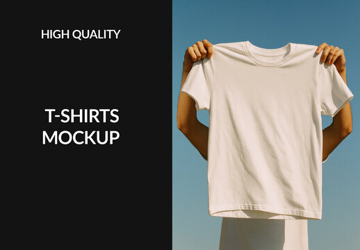 Tshirt Mockup With Cat Design PSD