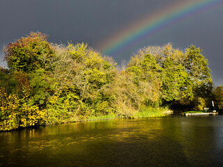 Hatton locks Grand Union Canal Warwickshire England UK