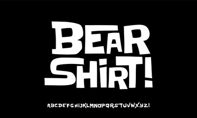 Groovy Font. Graffiti Font. Creative Hand Drawn Uppercase .Street Art Classic Lettering Fashion Designs Typography modern serif. Cartoon vector illustration