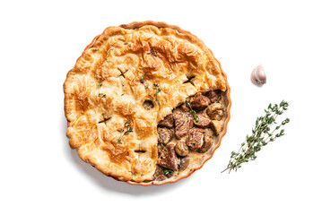 Creamy Chicken Meat and Mushroom Pie