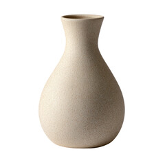 Beige ceramic vase with pear shape