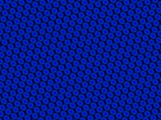 Abstract blue steel wire background with blue glowing lines with empty space for design. Modern technology innovation concept background. Perforated dark blue metal sheet.