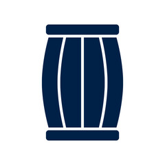 Wood Barrel vector illustration icon design trendy