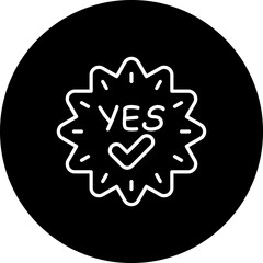 Yes Sticker Icon