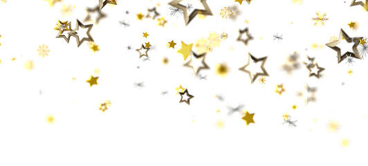 Elegant and festive background featuring falling golden stars. Perfect for celebrations, holidays, and special events. Use it for greeting cards