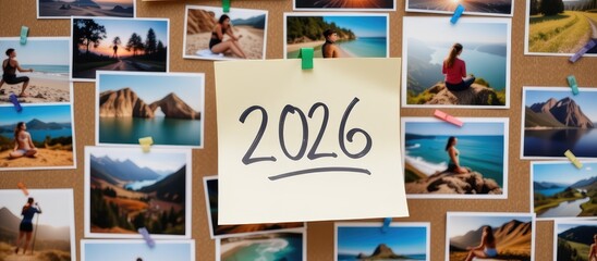 Collage of scenic photographs with a note indicating the year 2026.