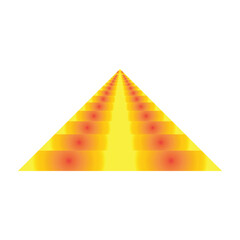 Heatmap Array in Perspective Grid &ndash; Abstract Data Visualization with Gradient Colors