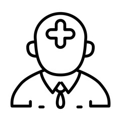 Mental Hygiene icon vector image. Can be used for Psychology.