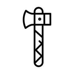 Small Axe icon vector image. Can be used for Trekking.