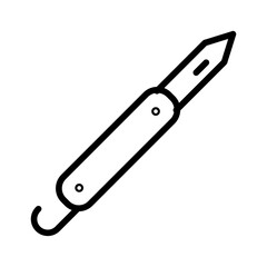 Swiss Army knife icon vector image. Can be used for Trekking.