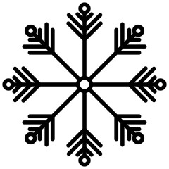 Snowflake icon vector image. Can be used for Carnival.