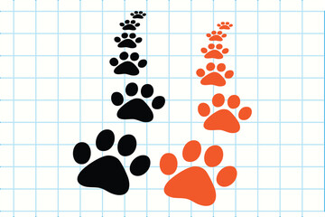Paw prints