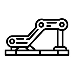 Conveyor icon vector image. Can be used for Supply Chain.