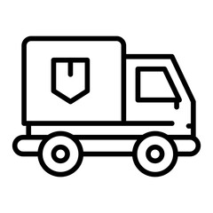 Delivery Truck icon vector image. Can be used for Supply Chain.