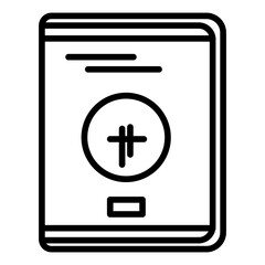 Passport icon vector image. Can be used for Ski Resort.