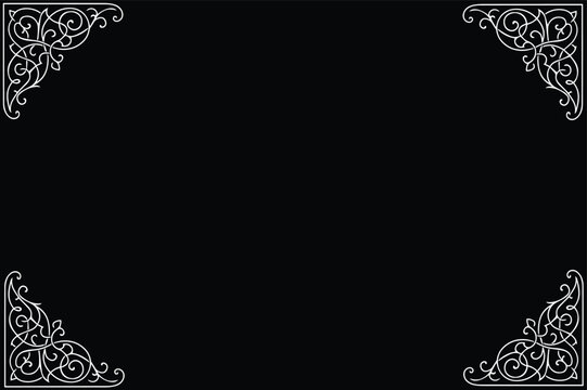 islamic frame design pattern eps 10 vector 
