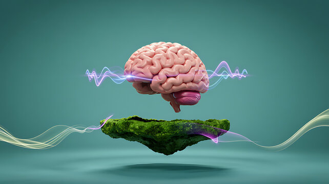 3d illustration of human brain anatomy