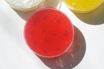 Bright multicolored slime in close-up view. Symbolizes joy, imagination, and handmade art.