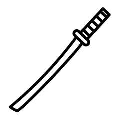 Katana icon vector image. Can be used for Shooting.