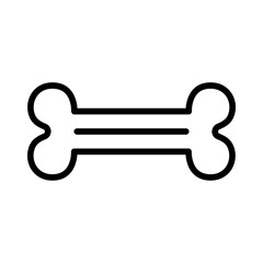 Bone icon vector image. Can be used for Veterinary.