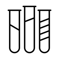 Test Tubes icon vector image. Can be used for Veterinary.