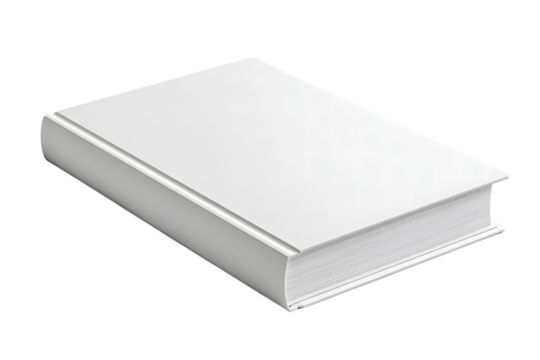 Sleek White Book Mockup Standing Tall on Black Background Perfect for Your Next Cover Design Project