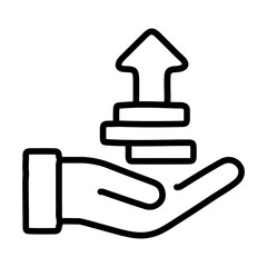 Emergency Funding icon vector image. Can be used for Crisis Mangement.