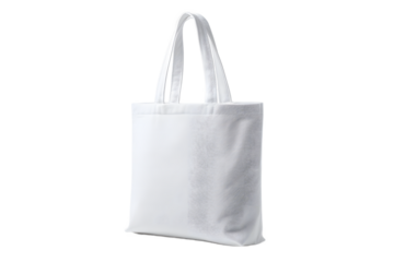 Elegant White Tote Bag Mockup on Black Backdrop Eco Friendly Reusable Shopping Bag for Branding and Design