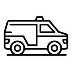 Incident Support Vehicle icon vector image. Can be used for Public Services.