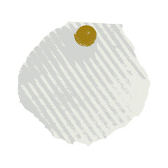 ちぎった丸い紙 押しピン ベクター ページの装飾素材